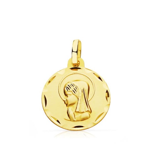 [P9K270115] 9K MEDALLA VIRGEN NIÑA 14 MM