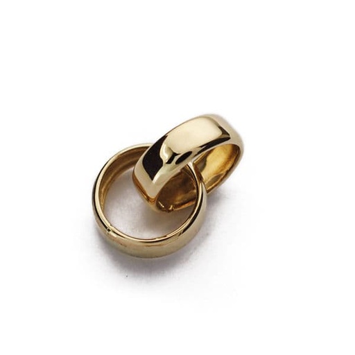 [P9K2772] 9K COLGANTE ORO AMARILLO ALIANZAS 10 MM