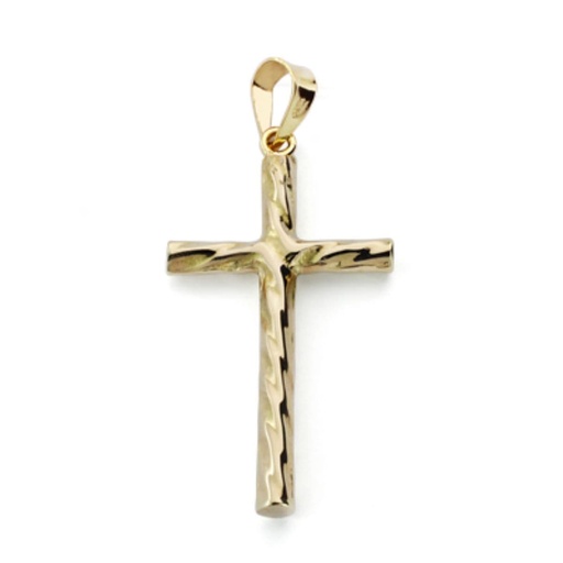 [P9K4751] 9K CRUZ ORO AMARILLO GALLONEADA 28X16 MM