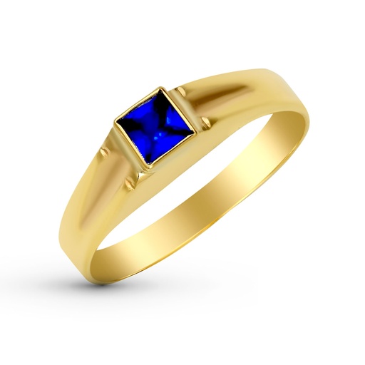 [P9K5650-AZ] 9K SELLO BEBE PIEDRA AZUL