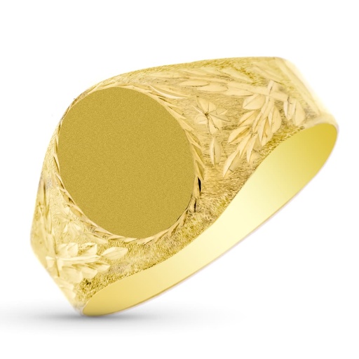 [P9K9020] 9K SELLO ORO AMARILLO COMUNION OVAL LABRADO