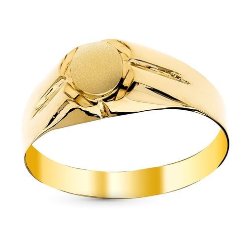 [P9K9435] 9K SELLO BEBE ORO AMARILLO HUECO TALLADO CABEZA 4.5 MM