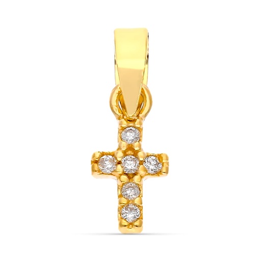 [P9KP1919-OA] 9K COLGANTE ORO AMARILLO DIAMANTES 0.03 CTS 6X4 MM