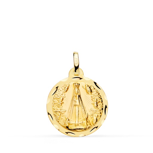 [P9KP2978-318] 9K MEDALLA VIRGEN NUESTRA SEÑORA DE BEGOÑA TALLADA 18 MM