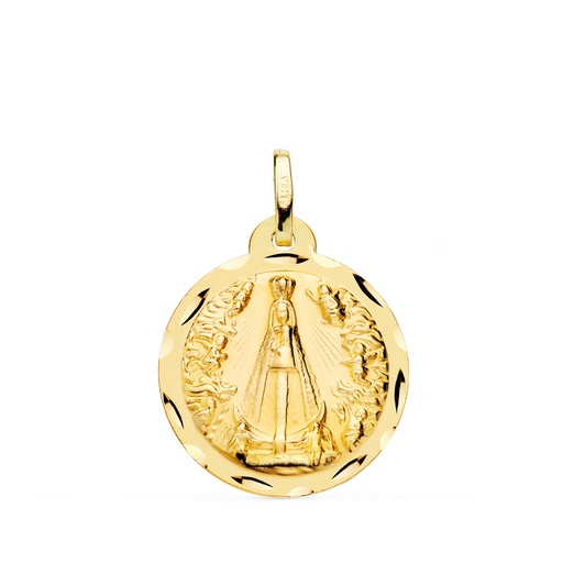 [P9KP2978-320] 9K MEDALLA VIRGEN NUESTRA SEÑORA DE BEGOÑA TALLADA 20 MM