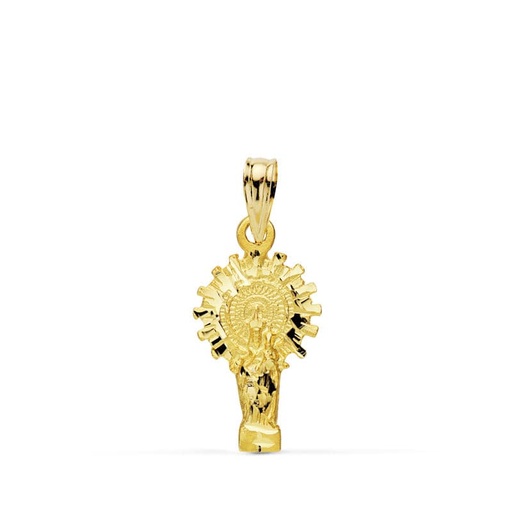[P9KP3057-320] 9K VIRGEN DEL PILAR SILUETA 21X11 MM