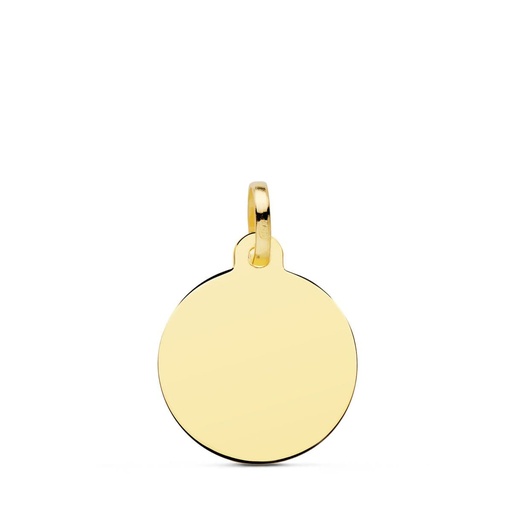 [P9KP6420-016] 9K DISCO ORO AMARILLO LISO EN BRILLO 16 MM