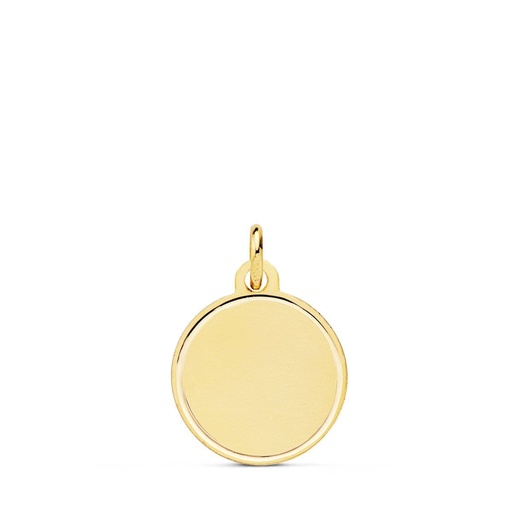 [P9KP6420-112] 9K MEDALLA DISCO MATE BISEL 12 MM