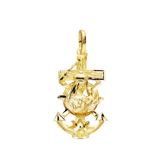 [P9KP7684-330] 9K CRUZ MARINERA VIRGEN DEL CARMEN 27X15 MM