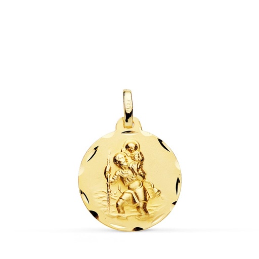 [P9KP8090-318] 9K MEDALLA SAN CRISTOBAL 18 MM