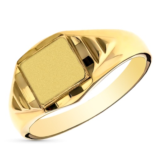 [P9KP902809] 9K SELLO ORO AMARILLO MACIZO CADETE. CABEZA RECTANGULAR 8X7 MM