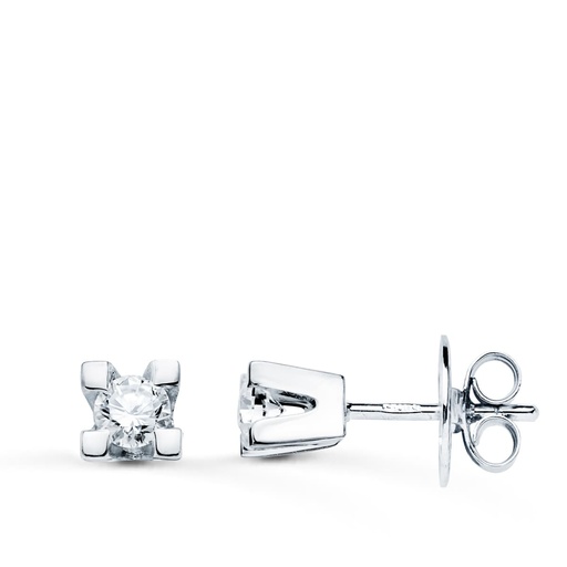 [PP1847.010-1] 18K PENDIENTES BRILLANTES 0.20QTES SI-H