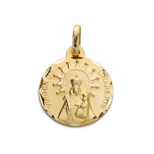 [PP2924-314] 18K MEDALLA VIRGEN DE LINAREJOS 14 MM