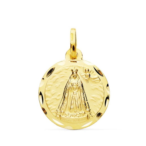 [PP3006-318] 18K MEDALLA VIRGEN DE COTOCA 18 MM