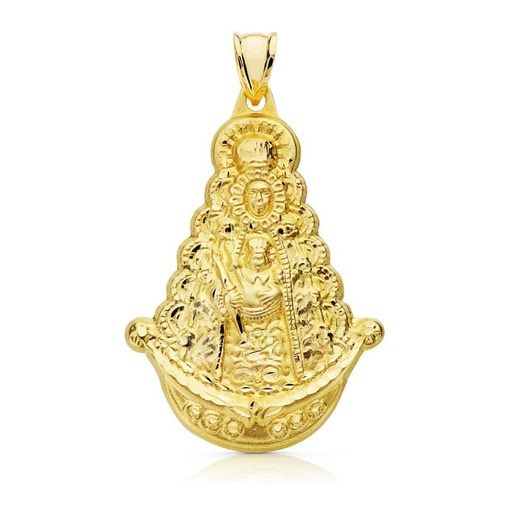 [PP3049-340] 18K VIRGEN DEL ROCIO SILUETA 40X25 MM
