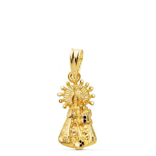 [PP3096-317] 18K SILUETA VIRGEN DE LOS DESAMPARADOS 17X9 MM