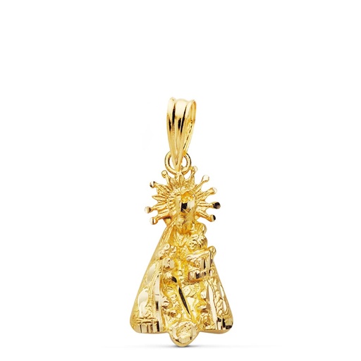 [PP3096-320] 18K SILUETA VIRGEN DE LOS DESAMPARADOS 20X10 MM