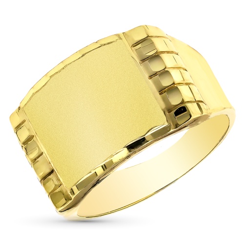 [PP4220] 18K SELLO ORO AMARILLO CABALLERO TIPO CARTIER TUMBO 14X20 MM