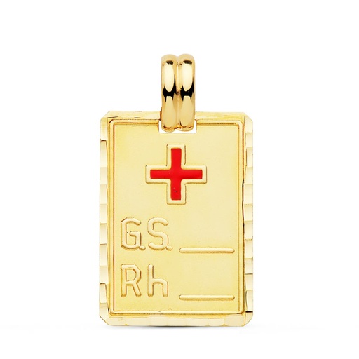[PP6467-24] PLACA GRUPO SANGUINEO + RH GRANDE 24X17 MM