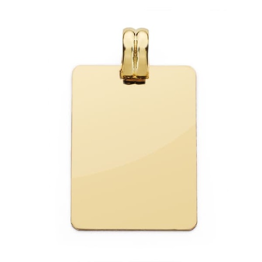 [PP6470-28X] 18K CHAPA LISA 28X20 MM