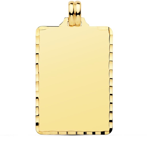 [PP6470-334] 18K CHAPA TALLADA 36X23 MM