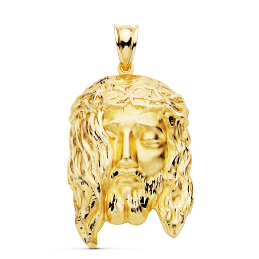 [PP7148-335] 18K COLGANTE CRISTO SANTO ROSTRO 35X20 MM