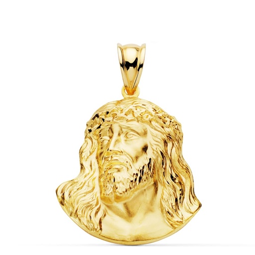 [PP7149-327] 18K CRISTO SANTO ROSTRO 27X22 MM