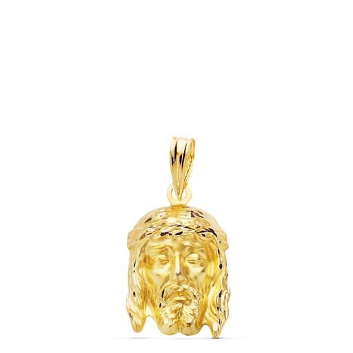[PP7150-319] 18K COLGANTE CRISTO DE LA BUENA MUERTE ESTAMPADO. 19X12 MM