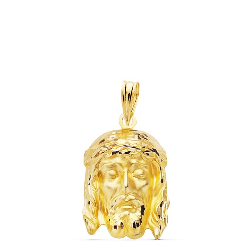 [PP7150-321] 18K CRISTO BUENA MUERTE 21X14 MM