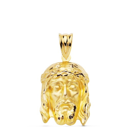 [PP7150-323] 18K COLGANTE CRISTO DE LA BUENA MUERTE 23X15 MM