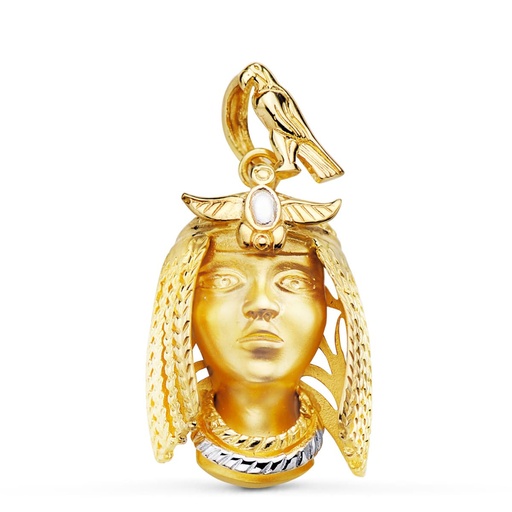 [PP7317] 18K COLGANTE ORO BICOLOR NEFERTARI 30X23 MM