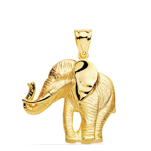 [PP7329] 18K COLGANTE ELEFANTE SILUETA 32X30 MM