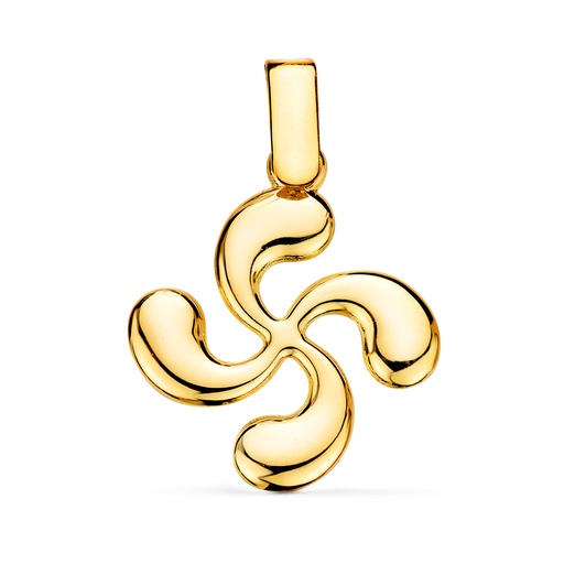 [PP7652-720] 18K COLGANTE ORO AMARILLO LAUBURU FORRADO 23X20 MM