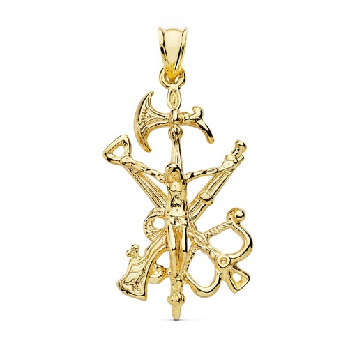 [PP7654-035] 18K CRISTO LEGION 44X22 MM