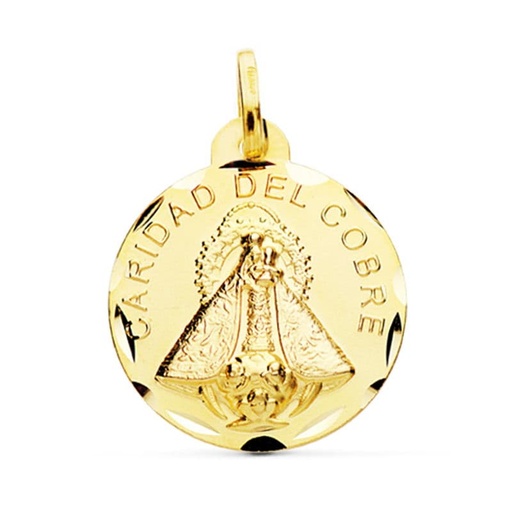 [PP8050-324] 18K VIRGEN CARIDAD DEL COBRE 24 MM