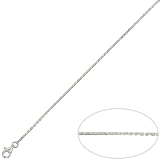 [AG382] CORDON PLATA 925MM MACIZO - 1.50MM