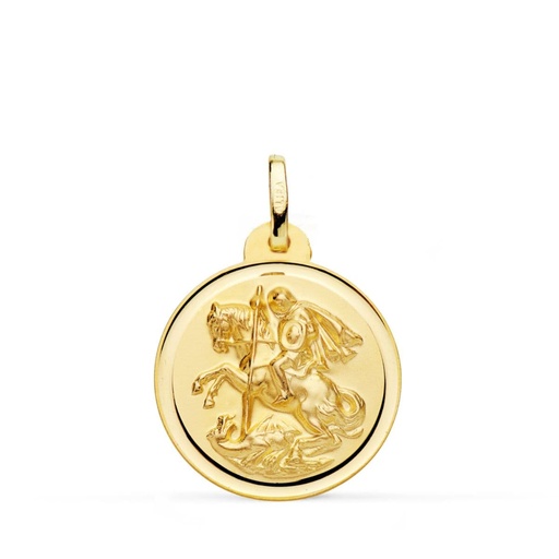 [PP8088-120] 18K MEDALLA SAN JORGE BISEL 20 MM