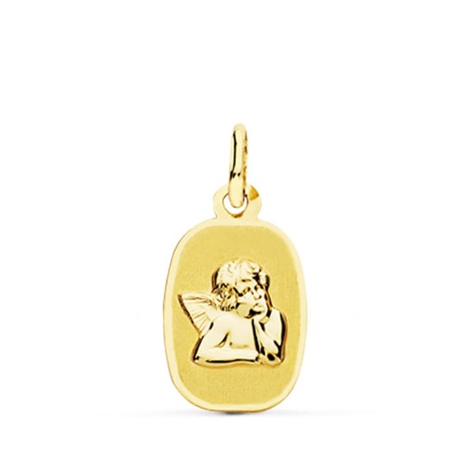 [PP9314-820] 18K MEDALLA ORO AMARILLO ANGELITO BURLON. 17X10 MM