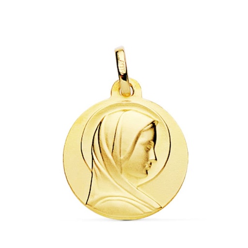 [PP9798-318] 18K MEDALLA MARIA FRANCESA 18 MM