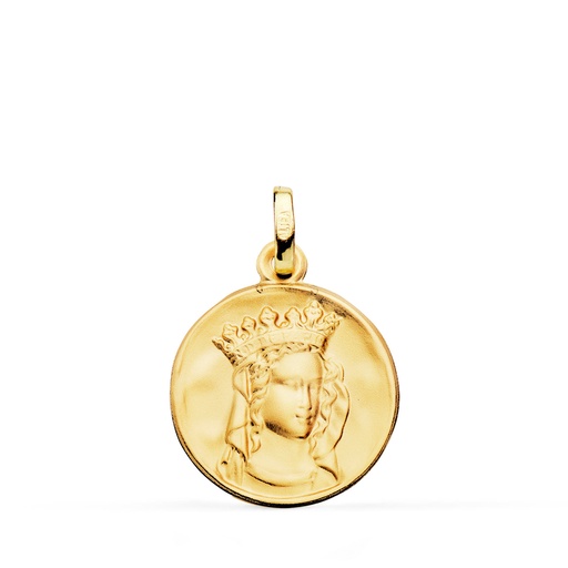 [PP9810-018] 18K MEDALLA ORO AMARILLO NOTRE DAME DE PARIS 18 MM