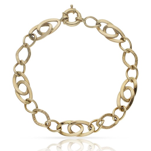 [PU820] PULSERA ORO 18KL TROQUELADA