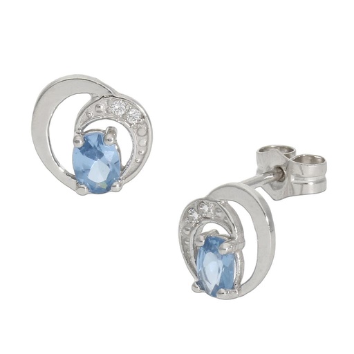 [P1263] Pendientes oro blanco 18 kt