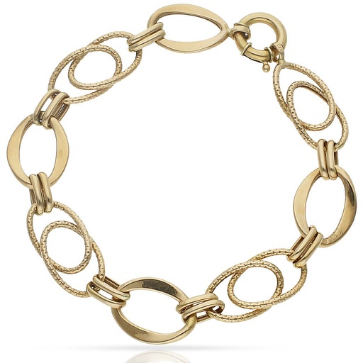 [PU794] PULSERA ORO 18KL TROQUELADA