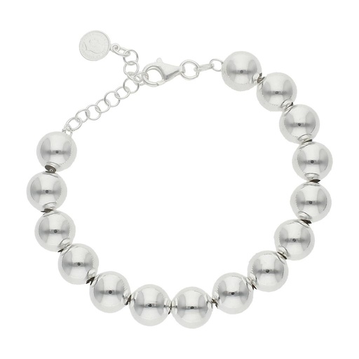 [AG296] PULSERA PLATA 925MM BOLAS - 10MM