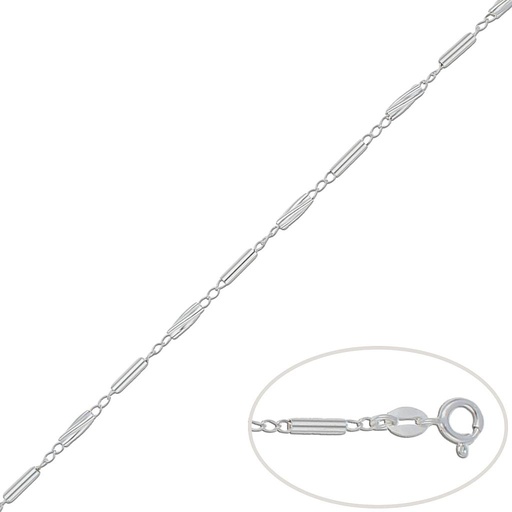 [AG178] PULSERA PLATA 925MM BARRAS