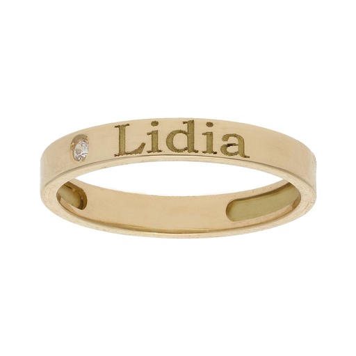 SORTIJA ORO 18KL - 1 ANILLO PERSONALIZADO NOMBRE