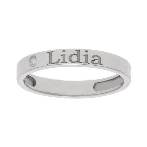 SORTIJA PLATA 925MM - 1 ANILLO PERSONALIZADO NOMBRE