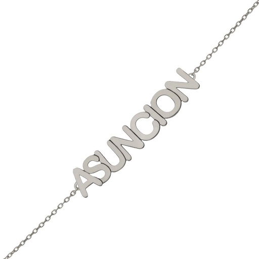 [AG244] PULSERA PLATA 925MM NOMBRE MEDIANO