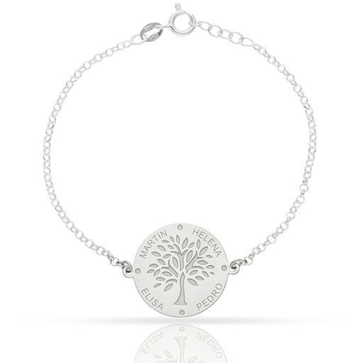 [AG225] PULSERA PLATA 925MM ARBOL VIDA - 18MM