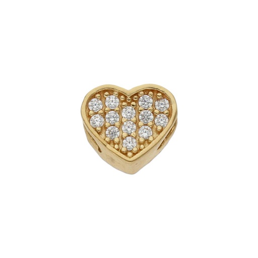 [CH39] CHARMS ORO 18KL CORAZON CIRCONITAS